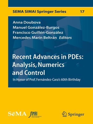 cover image of Recent Advances in PDEs